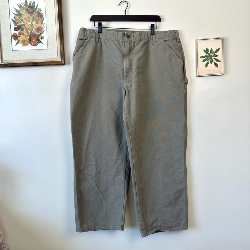 Carhartt Grunge Beige Carpenter Jeans 100% Cotton